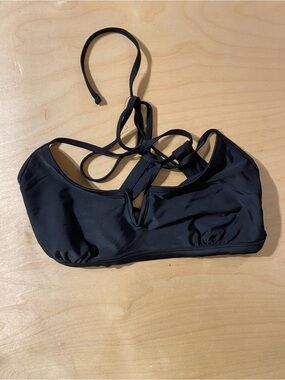 Xhilaration Black Strappy Bikini Top XL (RG)